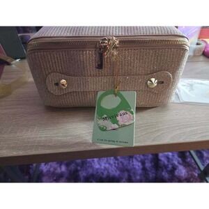 Misvivaus Sparkle Glitter Cosmetic Travel Bag Organizer Bag